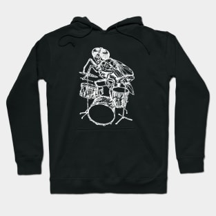 SEEMBO Fly Playing Drums Drummer Musician Drumming Fun Band Hoodie